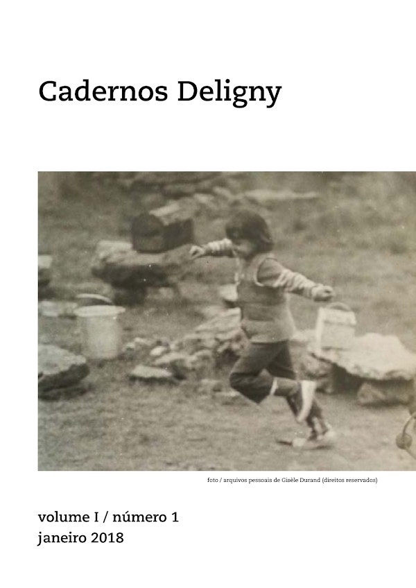Capa - Cadernos Deligny, volume I, número 1, janeiro 2018